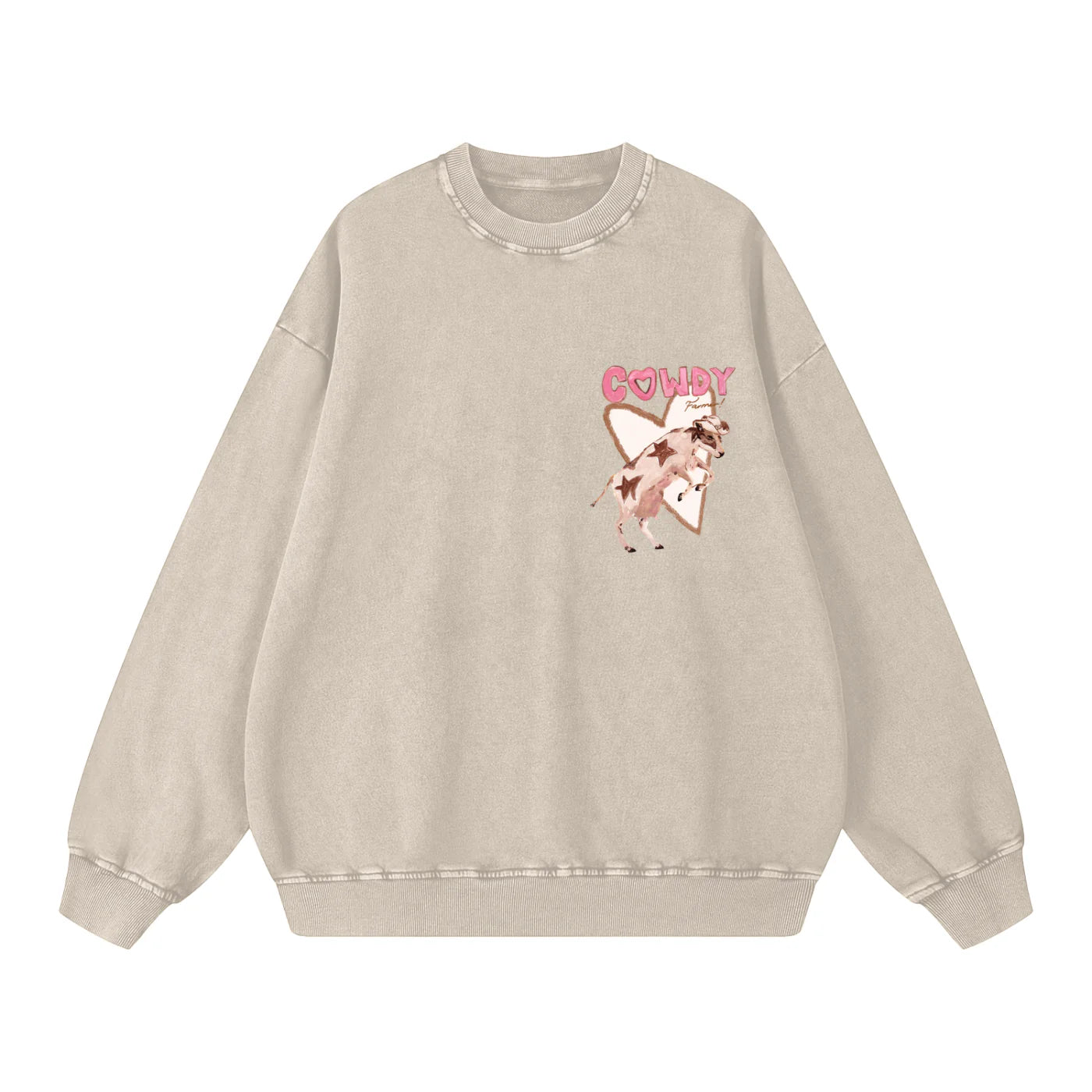 Cowdy Oversize Crew Apricot