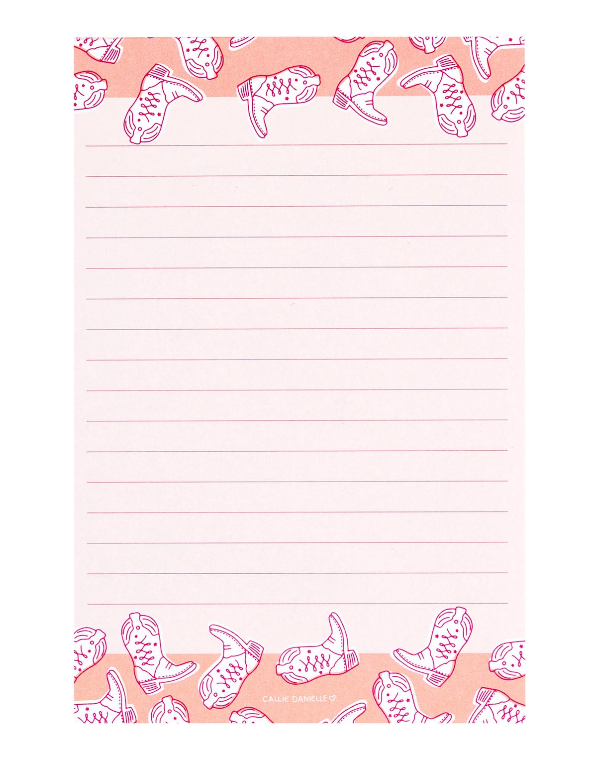 Cowgirl Boots Notepad