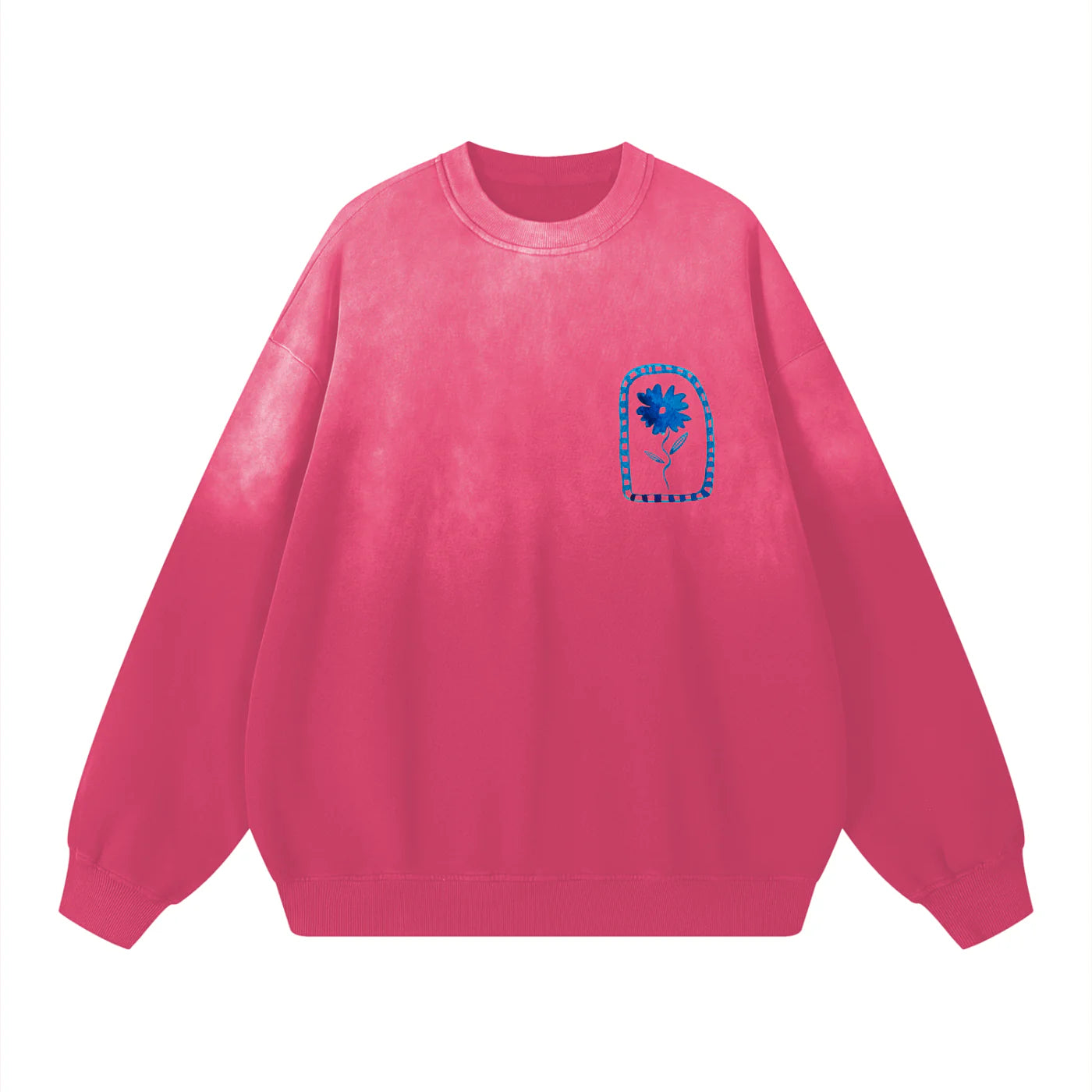 Flower Sun Fade Crew Neck